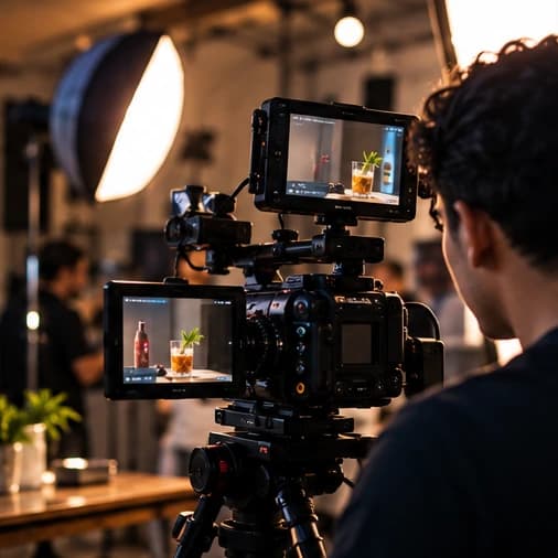 Equipo profesional de grabación audiovisual